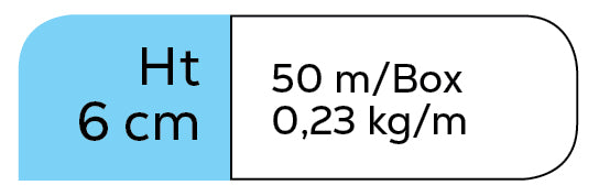Zigzag afstandhouders AZ06 - 50 ml/pak - 4800 ml/pallet