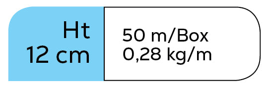 Zigzag afstandhouders AZ12 - 50 ml/pak - 3200 ml/pallet
