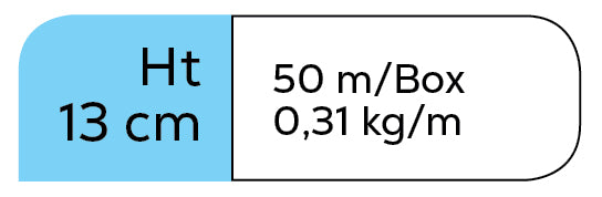 Zigzag afstandhouders AZ13 - 50 ml/pak - 3200 ml/pallet