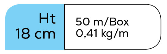 Zigzag afstandhouders AZ18 - 50 ml/pak - 2400 ml/pallet