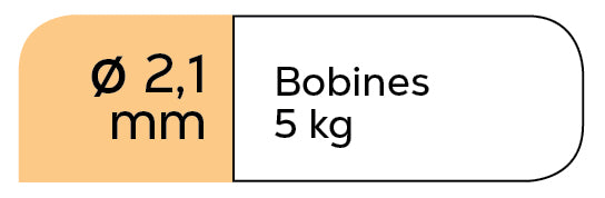 Binddraden N°14 - Ø 2.10mm - 27 kg/1000m (1 hoeveelheid gekozen = batch van 5)