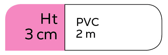 Réglette PVC H 30mm - 3500 m/Pal - 100 m/Doos - 2m